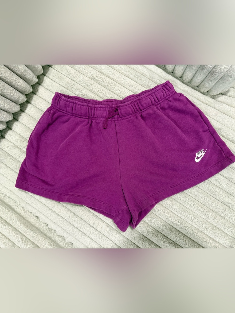 Nike Women's Purple Athletic Drawstring Shorts